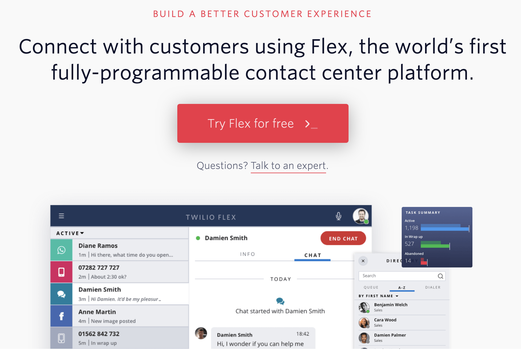 Twilio Flex customer experience tool