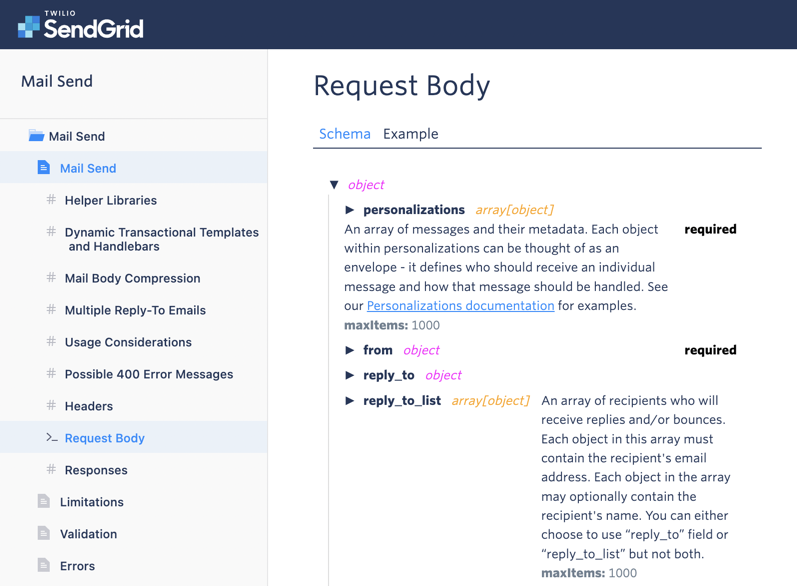 API reference